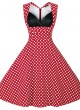 Plus Size Sleeveless Vintage Midi Dress 